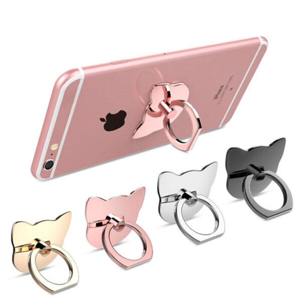 360 Degree Cat Shaped Mobile Phone Ring Holder