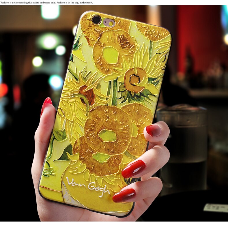 Vintage Van Gogh Art Silicone iPhone Case Vintage Van Gogh Art Silicone iPhone Case