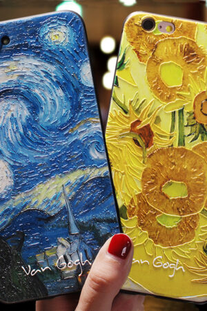 Vintage Van Gogh Art Silicone iPhone Case