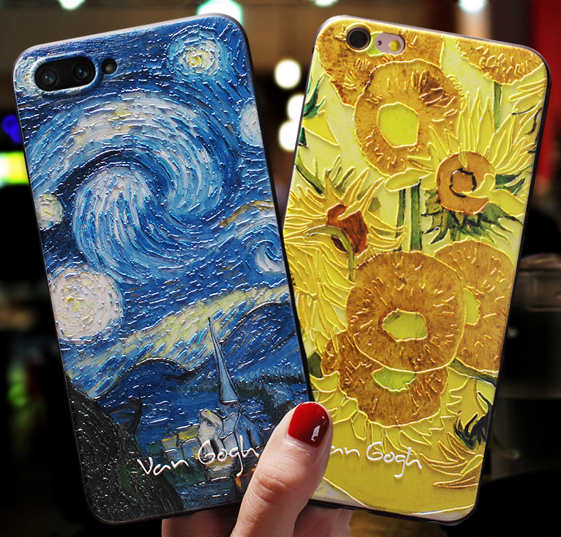 Vintage Van Gogh Art Silicone iPhone Case Vintage Van Gogh Art Silicone iPhone Case
