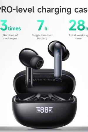 HOCO AirPods EQ5 ANC+ENC Bluetooth Wireless Earphone Active Noise Cancellation Hifi Stereo Sound Microphone Music Sport earbuds