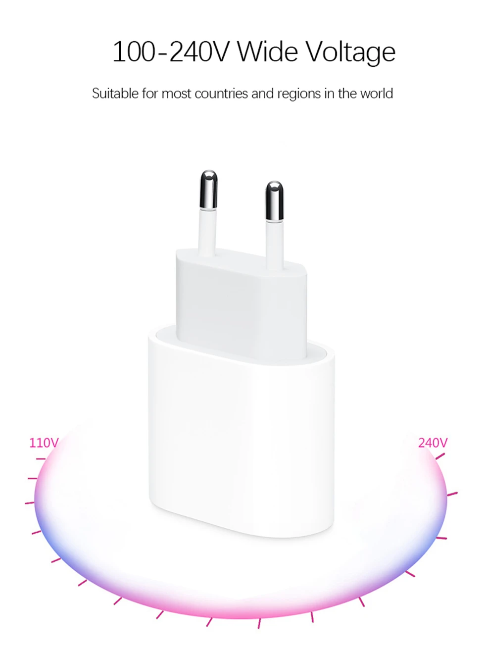 Original 20W USB-C Power Adapter For iphone 16 15 14 13 mini Pro Max Type C fast charger for Apple Cable for iPhone X 11 12 Plus - Image 5