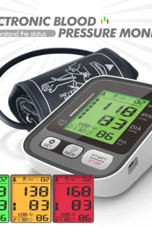 KIUZOU Üst Kol Otomatik Kan Basıncı Monitörü BP Tansiyon Aleti Basınç Ölçer Tonometre Arteriyel Basıncı Ölçmek için